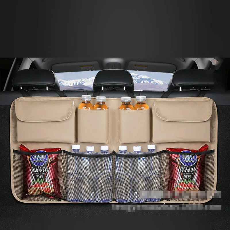 

Органайзер для багажника автомобиля, подвесная сумка для заднего сиденья, многокарманная сумка для хранения в багажнике внедорожника, универсальная карманная сумка для хранения, водонепроницаемая ткань Оксфорд B