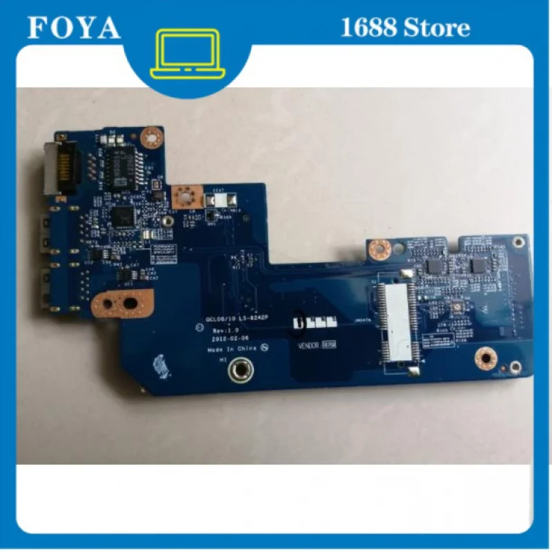 Для Dell 17R 7520 15R 5520 Vostro 3560 USB Ethernet LAN Соединительная плата с mSATA портом QCL00 10 LS-8242P 0N7JHH N7JHH CN-0962WP