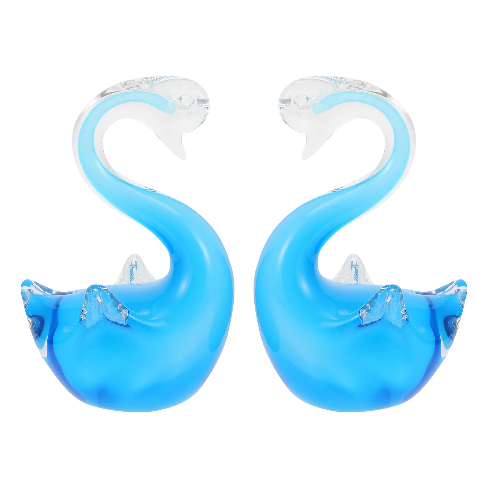 

1 Pair Exquisite Swan Shaped Home Desktop Decorative Adorns for Home Restaurant