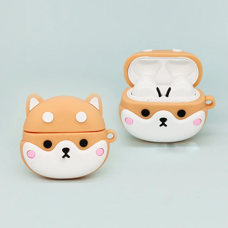 

Силиконовый мягкий чехол для Lenovo LP40, защитный чехол, чехол для беспроводной Bluetooth-гарнитуры, симпатичный мультяшный зарядный бокс, чехлы для...