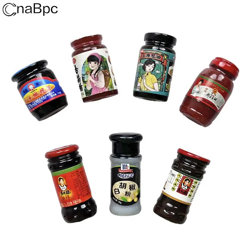 

5 шт., 1:12 миниатюрные приправы для кукольного домика