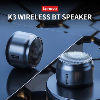 100% Original Lenovo K3 Portable Hifi Bluetooth Wireless Speaker Waterproof USB Outdoor Loudspeaker Music Surround Bass Box Mic 1