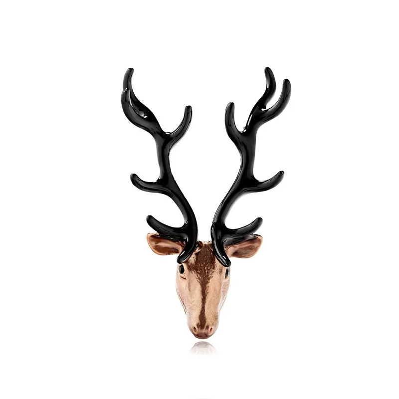 

Vintage Elk Brooches For Women Goth Punk Animal Brooch Pins Jewelry Elk Christmas Accessories