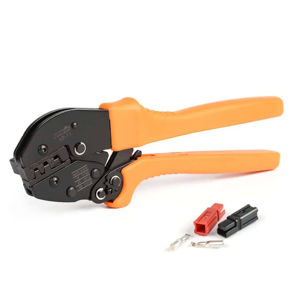 AP-11 IWISS Ratcheting Wire Crimper for 15/30 and 45 Amp Powerpole Connectors crimping plier hand tool AWG 20-10