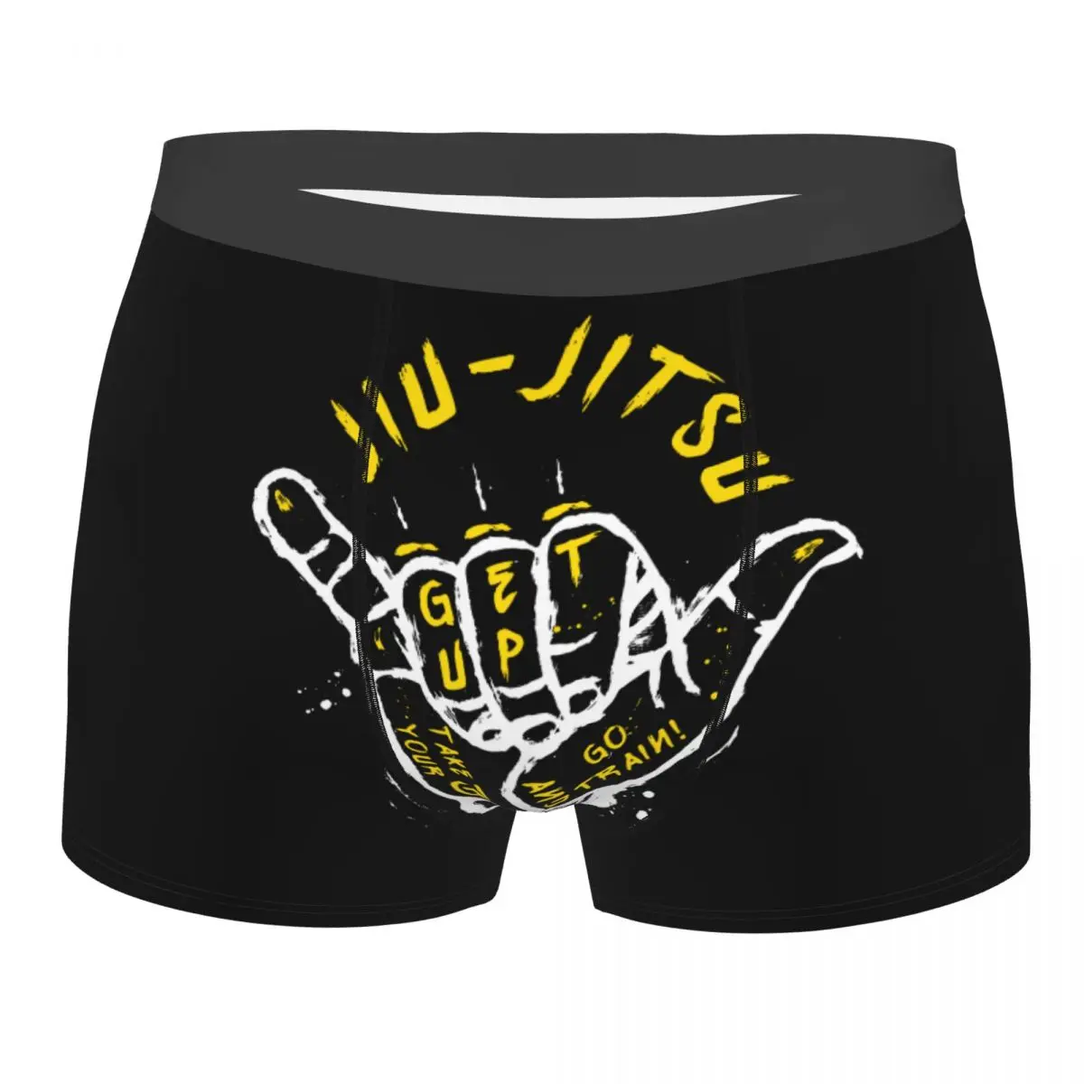 

Men Gesture Jiu-Jitsu Go Train 2 Brazilian Jiu Jitsu BJJ Funny Underwear Sexy Boxer Briefs Shorts Panties Soft Underpants S-XXL