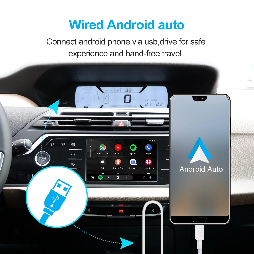Wireless Carplay Ｍodule Box For Citroen C4 SMEG SMEG+ Picasso DS4 DS3 308 508 208 200 Android Auto Mirror Link USB