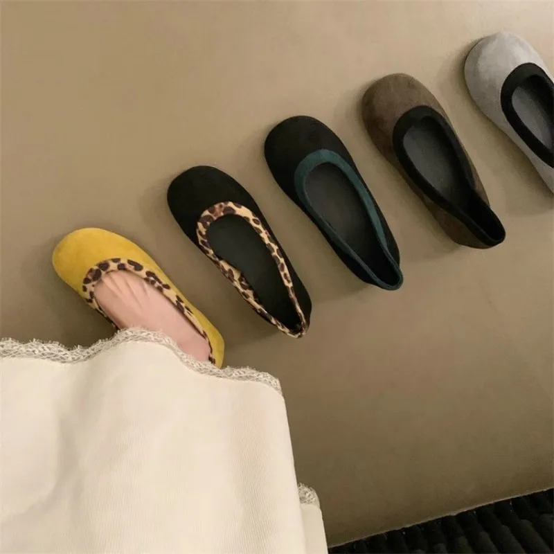 Женские Балетные туфли бабушкины 2024 женская обувь мягкие балетные с закрытым