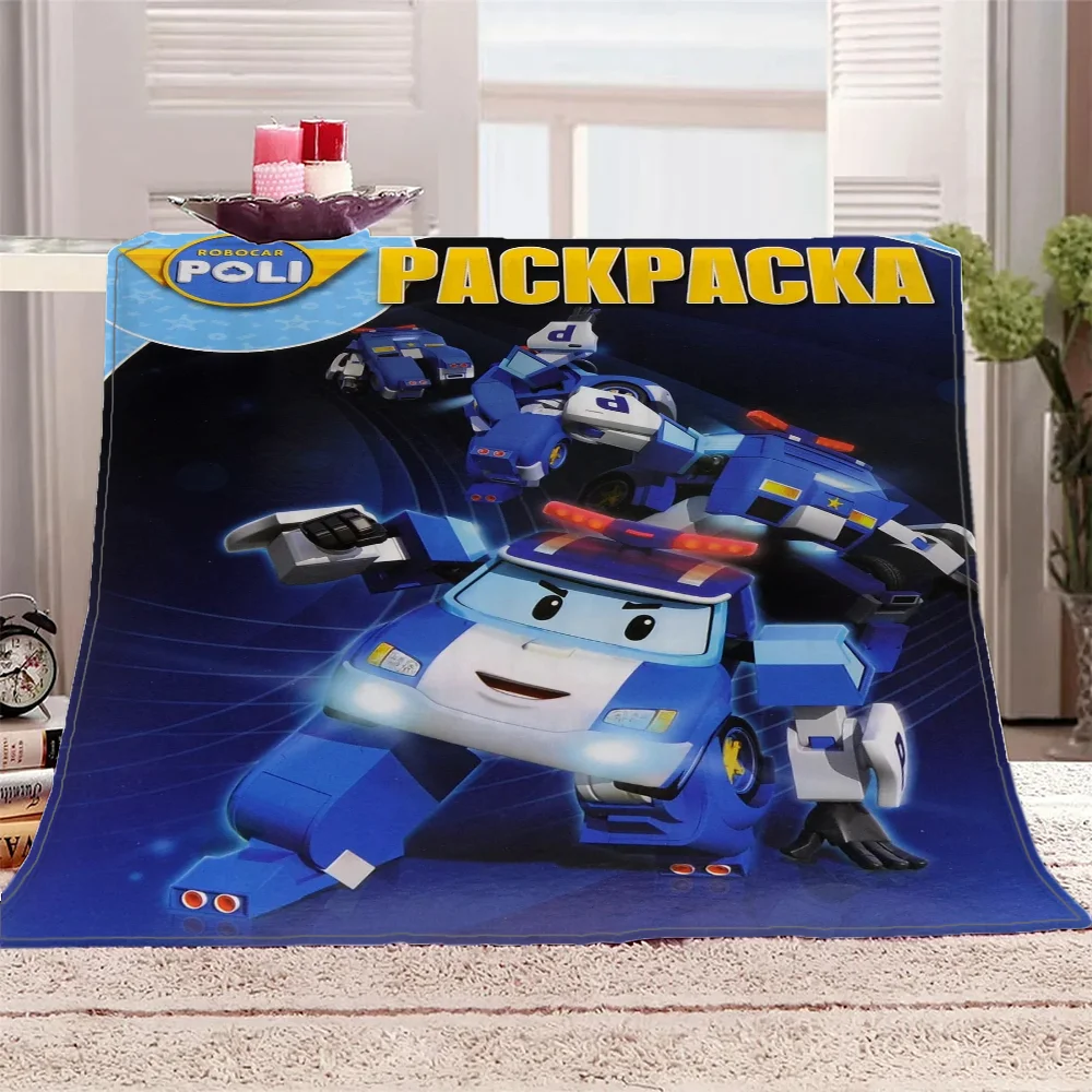 Одеяло для дивана Роскошное украшения Rilakkuma Robocar Поли одеяла кровати украшение