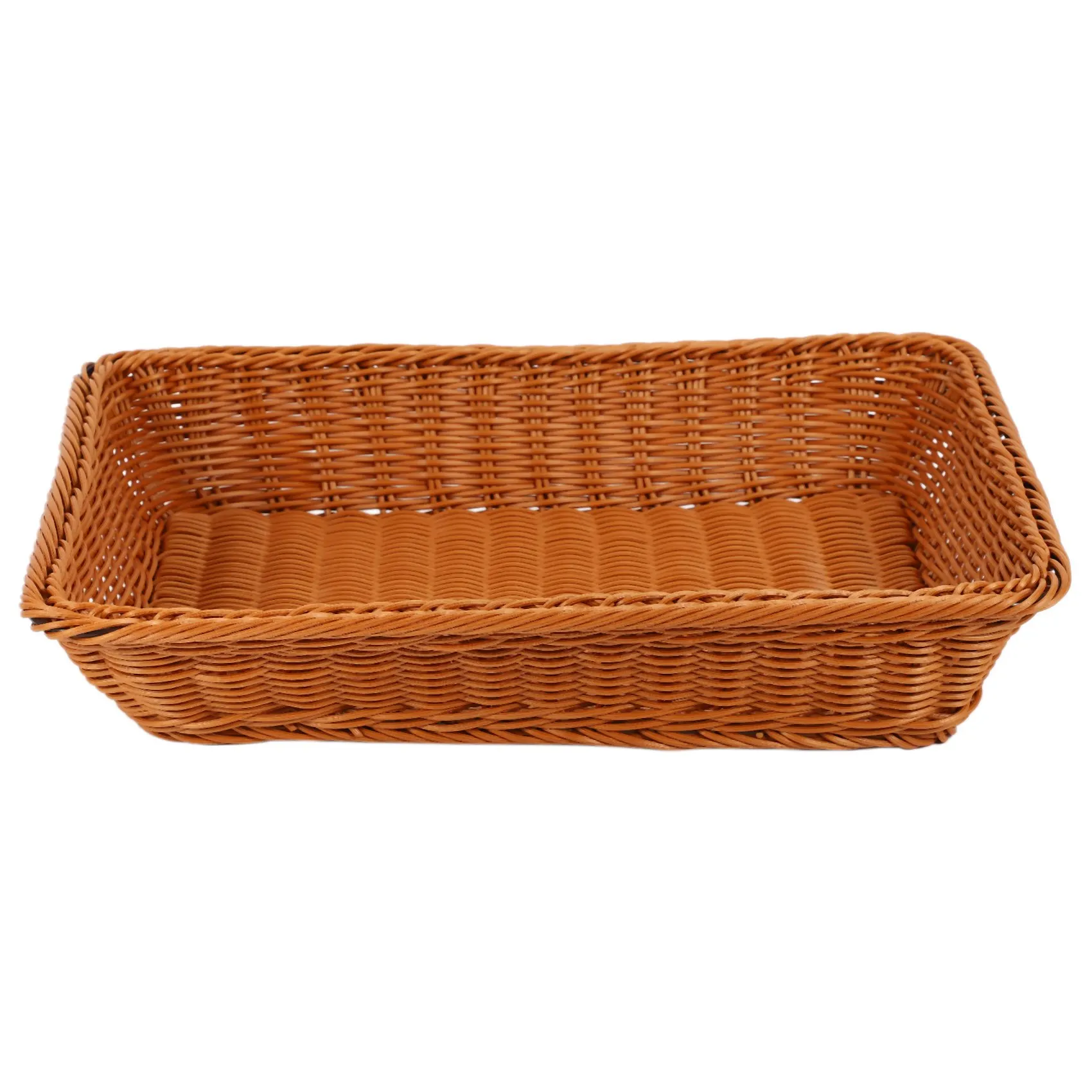 

Bread Basket Rectangle Imitation Rattan Bread Basket Food Serving Baskets Restaurant Serving/Diplay Baskets For Fruit Food Ve