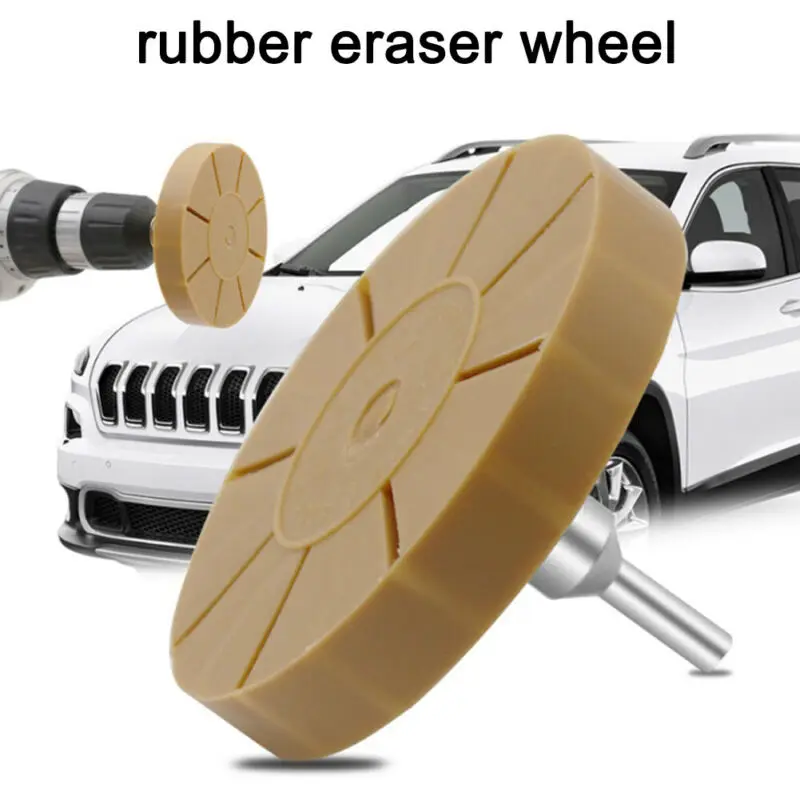 

Equipment Grinding Wheel Eraser Film Remover Rubber Sticker W/ Drill Adapter