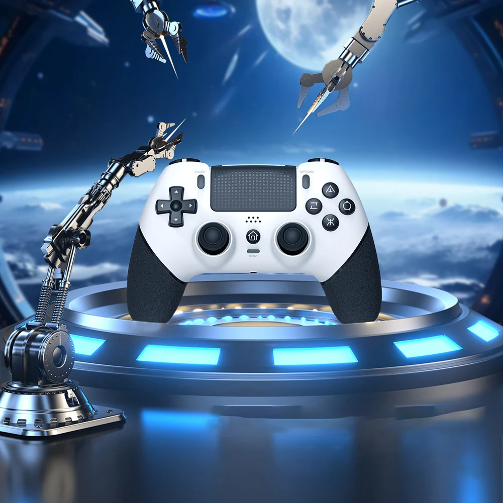 Bluetooth-совместимый контроллер геймпада с двойной вибрацией для PS4/PS4 Pro/PS4 Slim/ПК