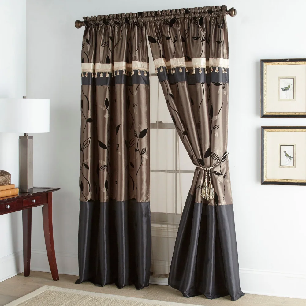 

OIMG Grand Avenue Pandora 4 Piece Luxury Window Set - 56 X 84" Bronze