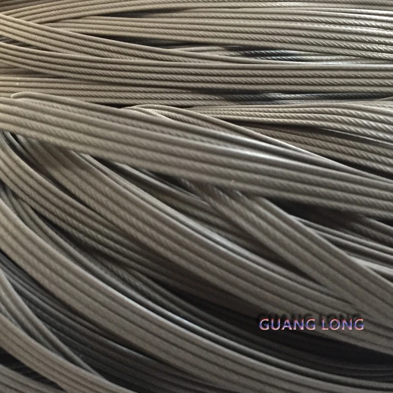 10m gray four-wire flat synthetic rattan woven material, used to weave and repair plastic rattan for chairs, tables, hammoc