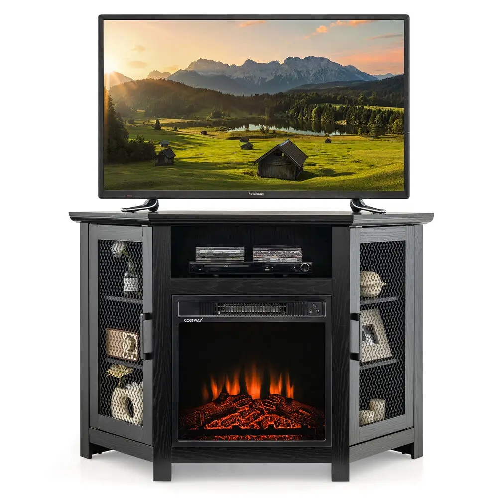 W/ 3-level Flame Effect & Elegant Appearance Black