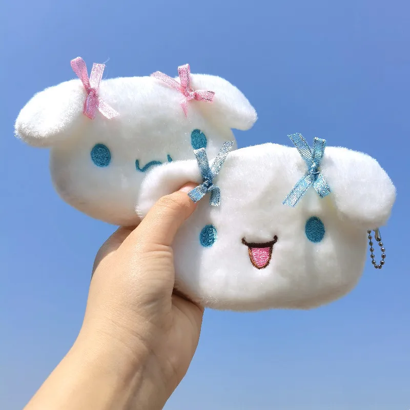 

산리오 Cinnamoroll плюшевый Кошелек для монет кавайная девочка декоративная игрушка Sanrio милые украшения Кошельки для монет Кукла игрушки детские ...