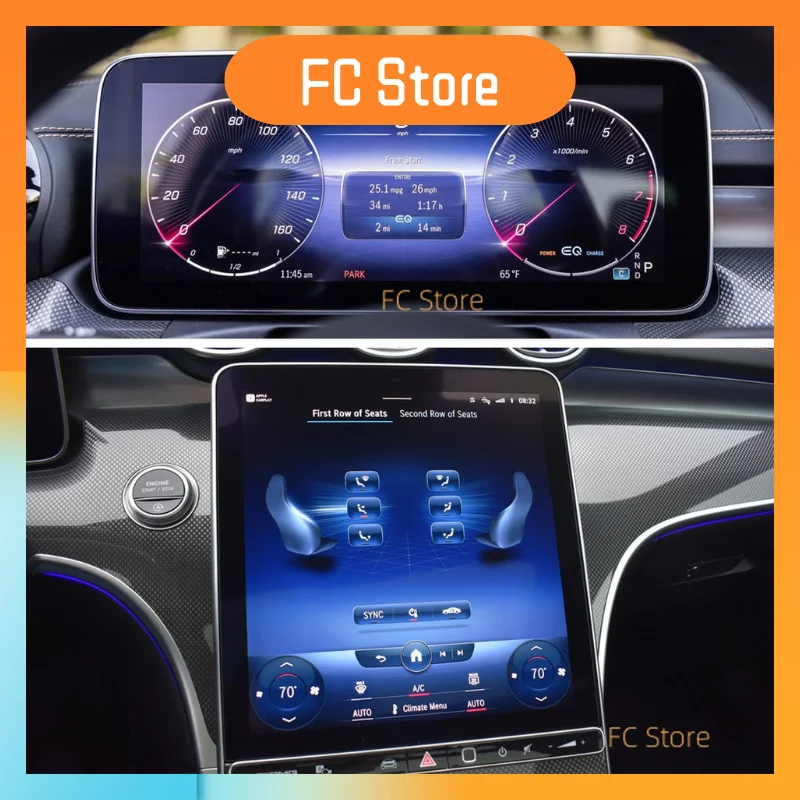 (2 шт.) 2022 2023 2024 Mercedes C300/W206 Защитная пленка для экрана 9H закаленное стекло C300/W206/X254