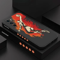 basketball flames phone case for huawei p40 p50 p30 p20 pro lite nova 5t y7a mate 40 30 20 pro lite liquid silicone cover