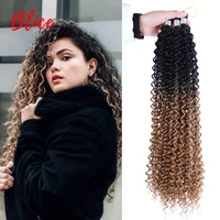 blice synthetic braid hair extension freetress crochet hair bulk braiding curly hair bundle afro kinky water wave ombre color