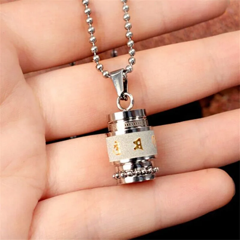 Открываемый чехол для хранения ясен титановые буддийские ювелирные изделия