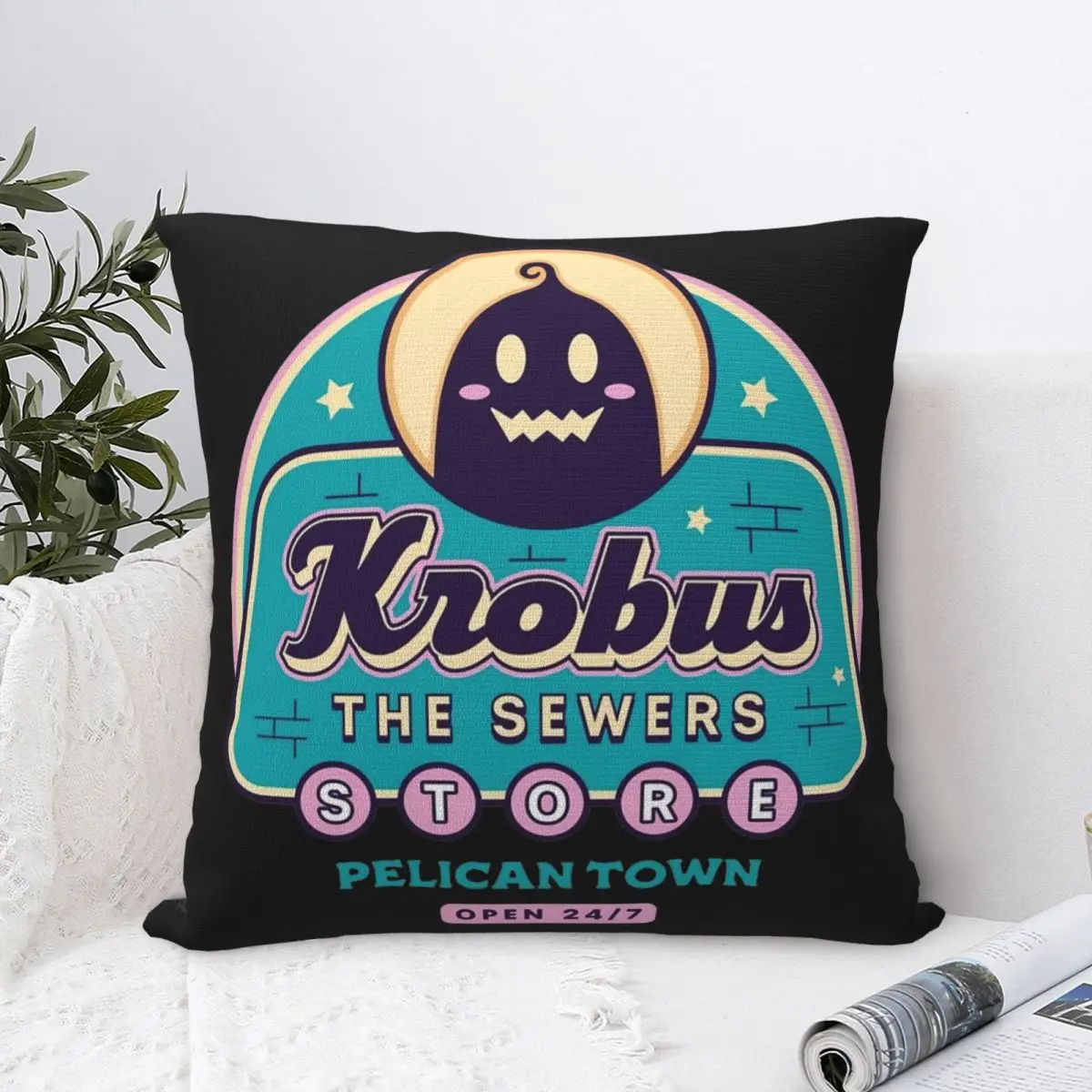 Наволочка для подушки с принтом 40 х40 см