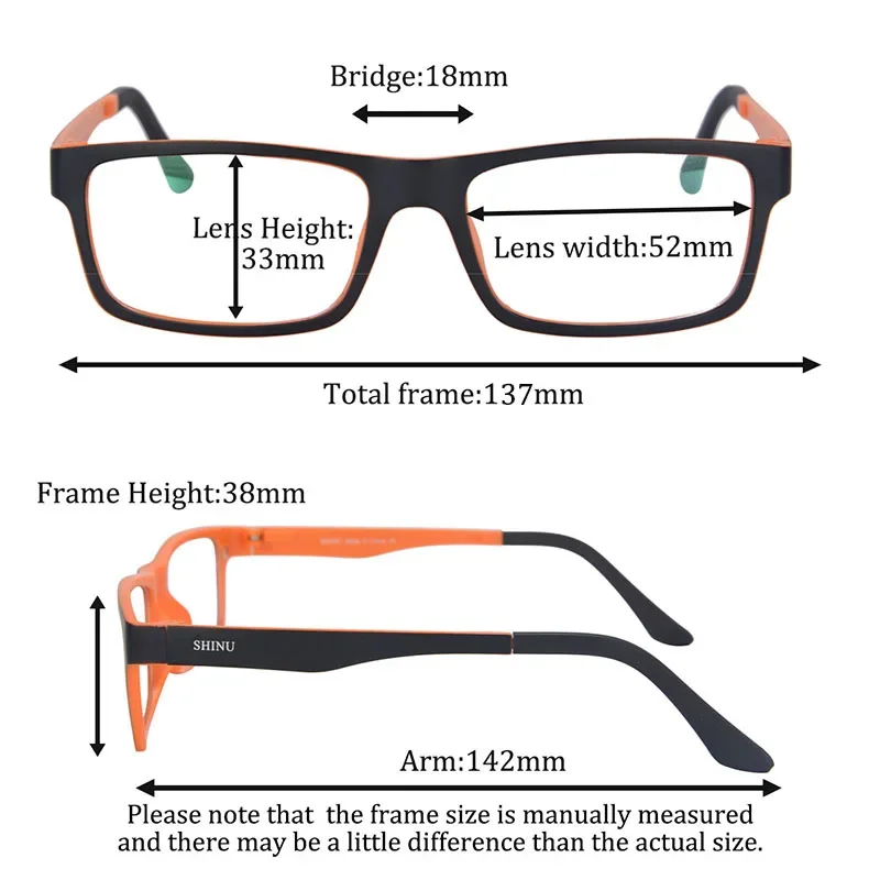 SHINU клипсы для очков мужские очки по рецепту солнцезащитные полярные черные