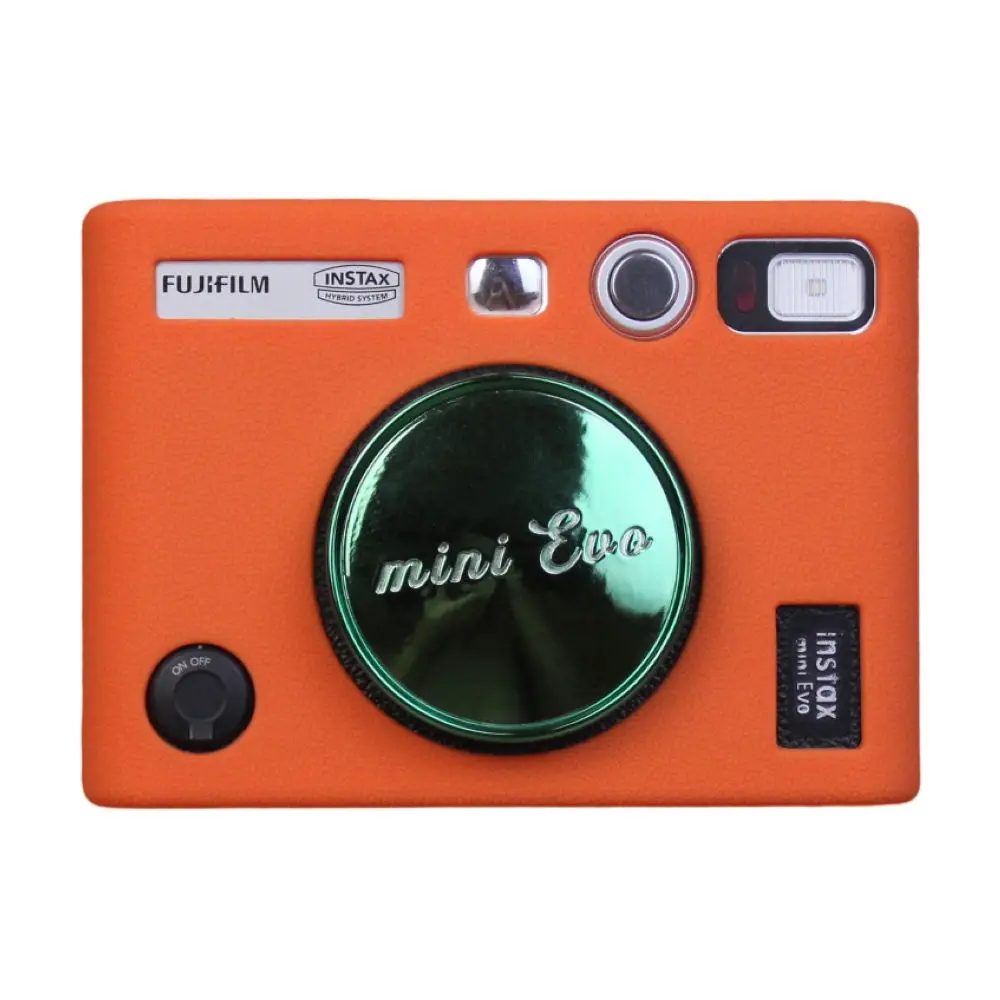

1 шт. аксессуары для камеры Fujifilm Instax Mini EVO силиконовый защитный чехол (черный/оранжевый/зеленый/синий/белый)