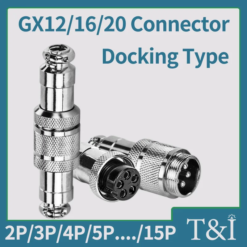 

5/10/20Set GX12 GX16 GX20Electrical Power Cable Docking Air Metal Aviation Plug Socket Circular Male Female Free Shipping 2P-14P