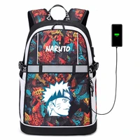 2022 new anime backpack school anime naruto game sasuke boys girls fashion backpacks laptop large capacity schoolbag travel bag