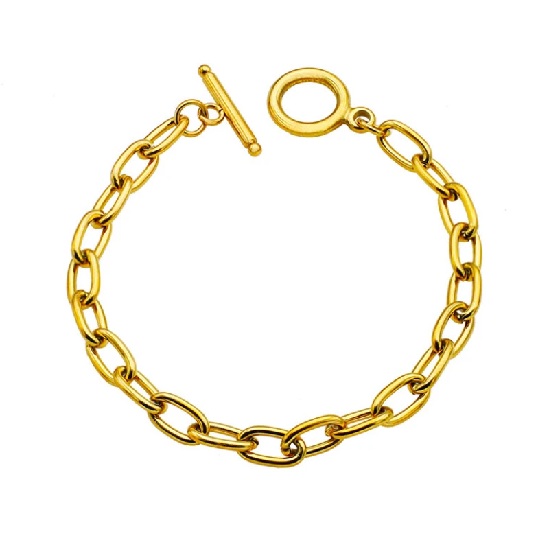 

Huachao Fashion Simple Style Stainless Steel OT Buckle Bracelet Forever Colorless Female Personality Premium Jewelry