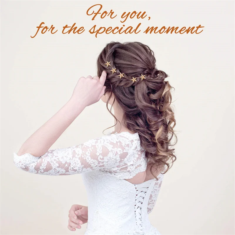 20 шт. звездный спиральный штырь для волос с зажимом Бобби, головные украшения, заколки для волос, резинки, замки, крючки для свадебных аксессуаров, украшения для женщин, девушек, инструмент.