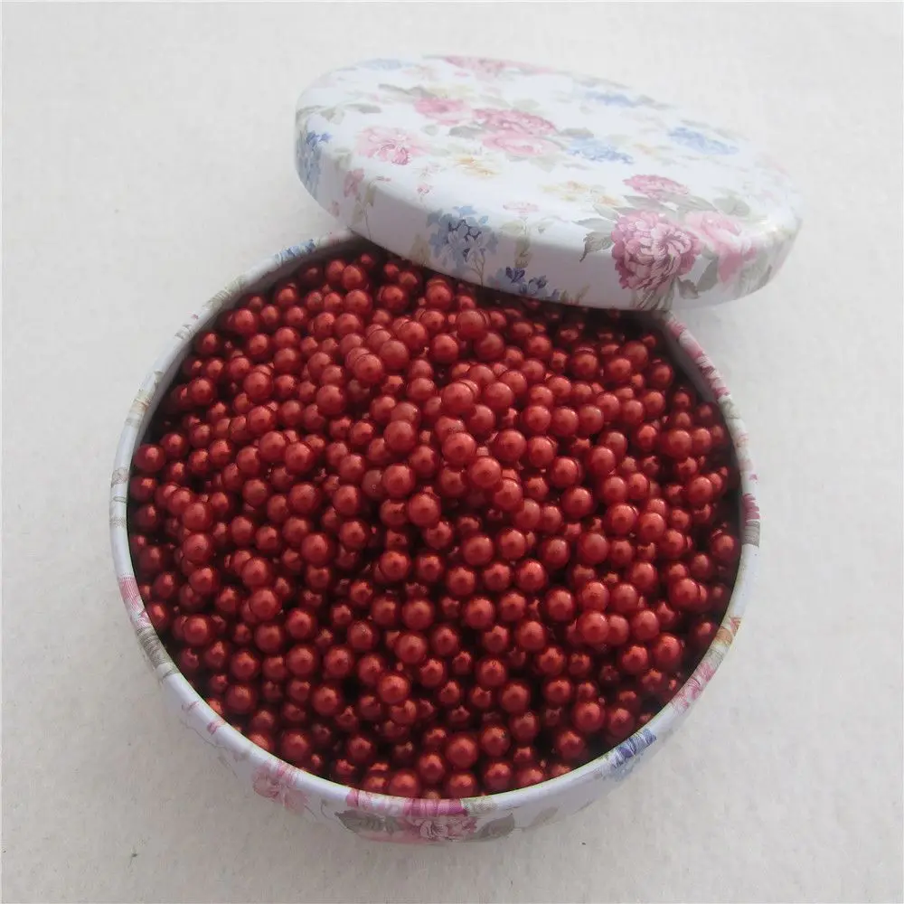 

Непористые круглые бусины из АБС-пластика, 4-20 мм