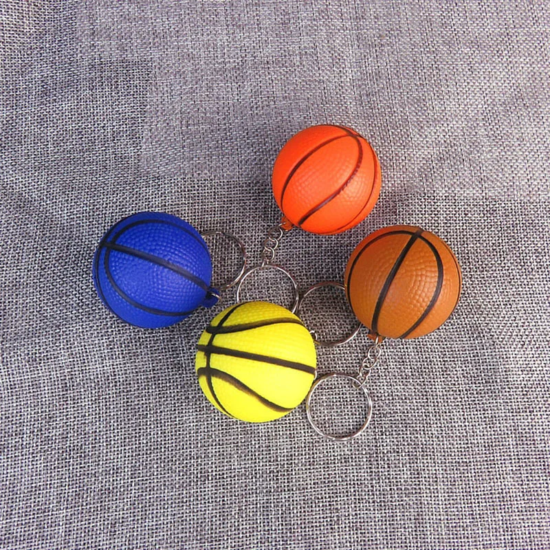 

20PCS/Lot Mini 3D Basketball Keychain Emulational Toys Keyring Collectible Key Chain