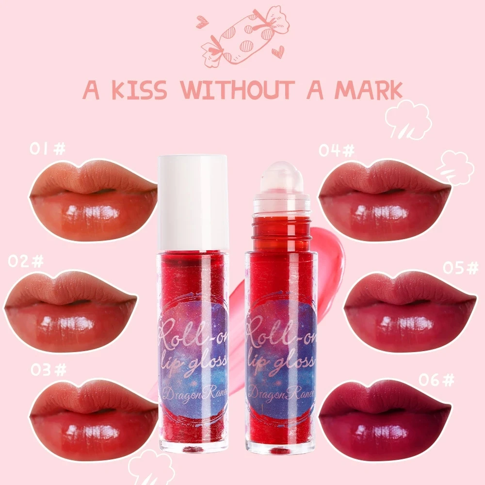 

6 Colors Lip Glaze Matte Long Lasting Moisturizing Lip Gloss Glitter Dyed Liquid Lipstick Lip Oil red Lips Tint Care Makeup