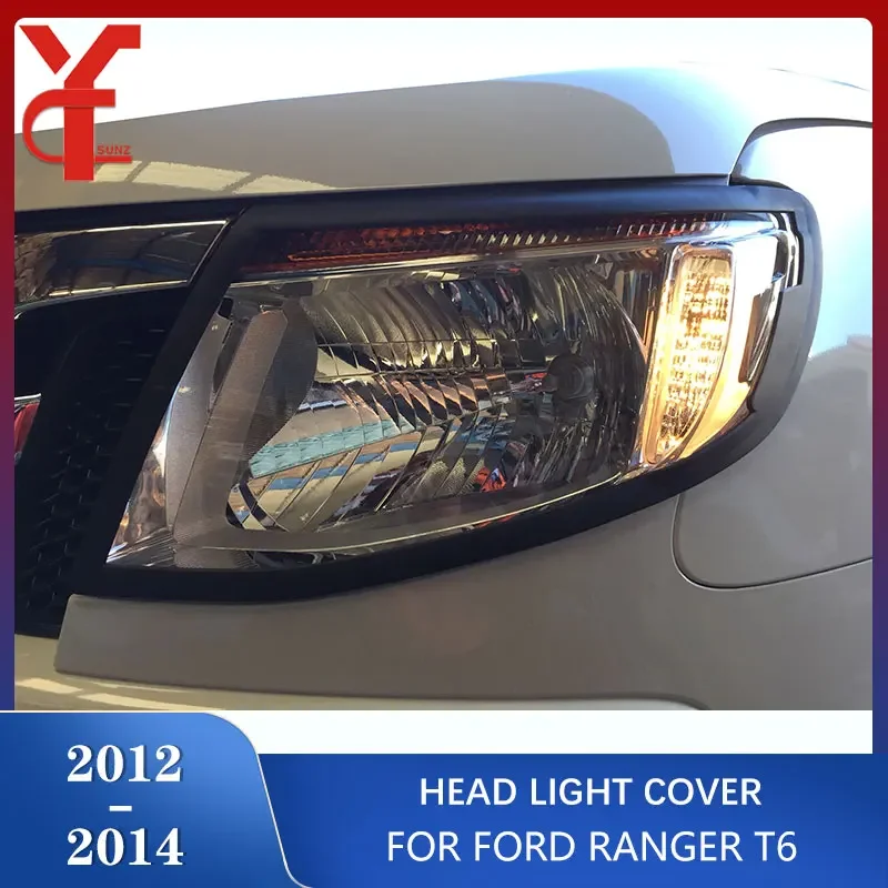 Декоративная рамка на переднюю фару автомобиля ABS для Ford Ranger wildtrack T6 2012 2013 2014