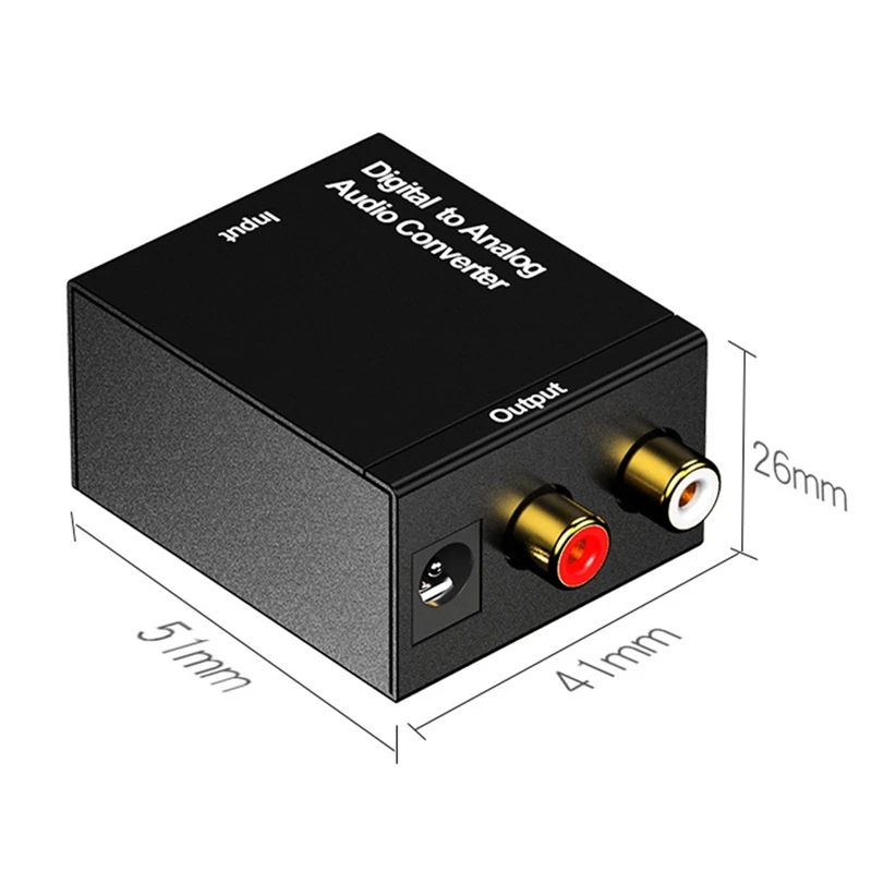 Цифровой в аналоговый коаксиальный Оптический Кабель Toslink RCA стерео аудио