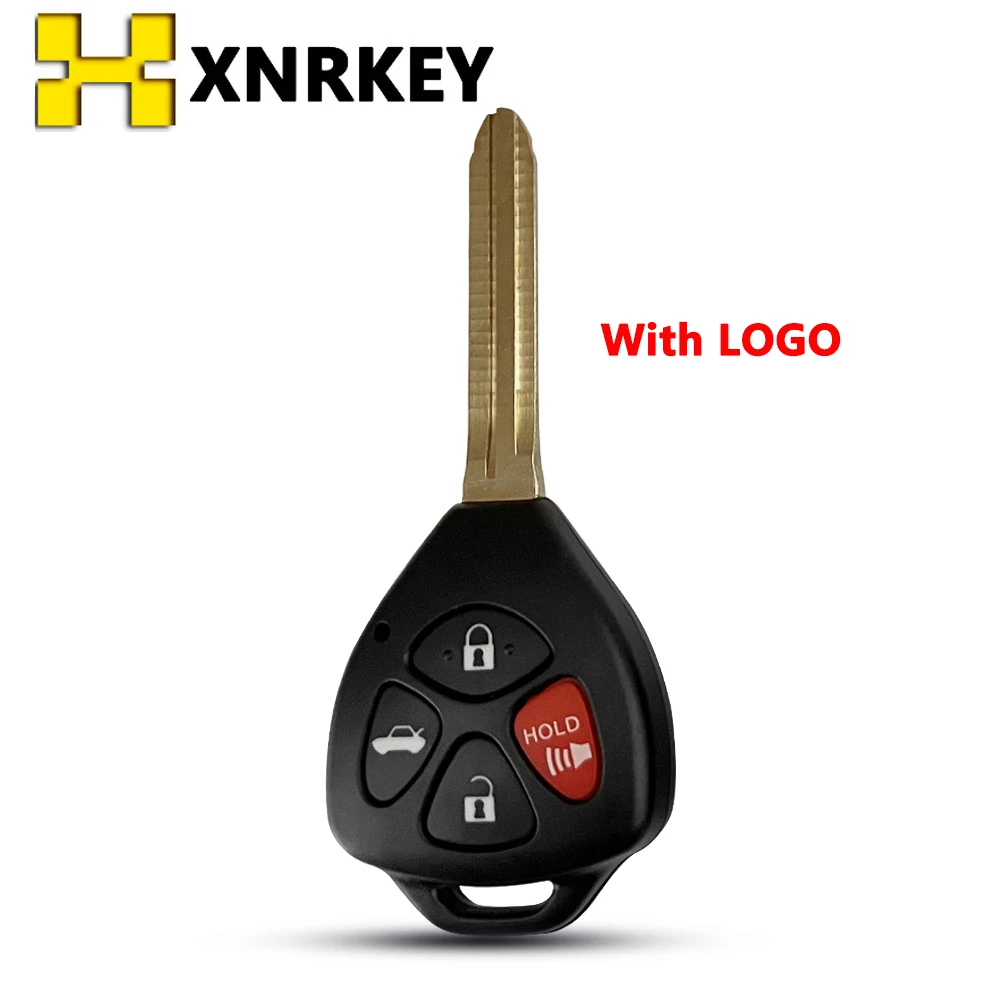 XNRKEY 4-кнопочный корпус дистанционного автомобильного ключа для Toyota Camry2007-2010 ключ
