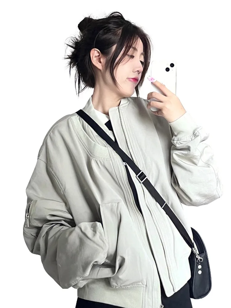 La Chebel Американская винтажная верхняя одежда Женская осенне-зимняя новая