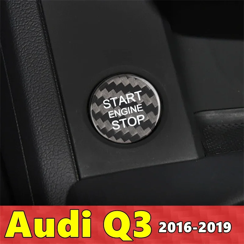 Для Audi Q3 автомобильный двигатель кнопка запуска и остановки наклейка из