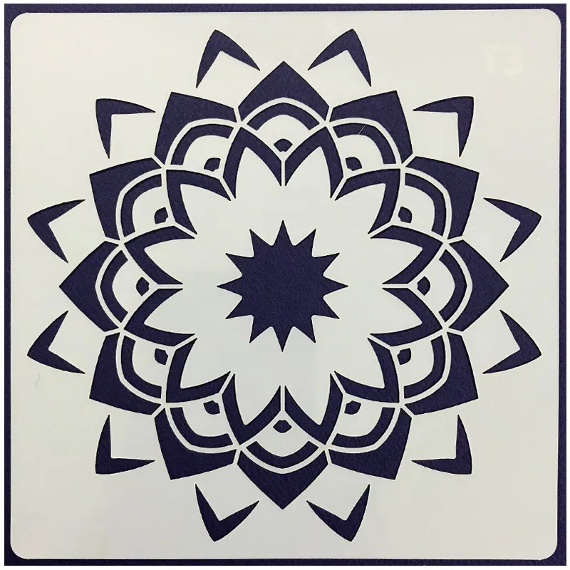 Многоразовая Мандала трафареты для краски на мебели холст ткань живопись
