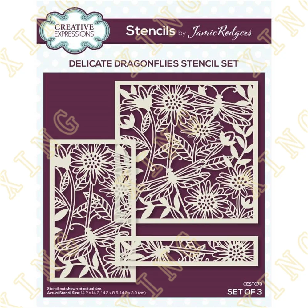 

Hot Sale New Arrival Delicate Dragonflies Layering Stencils Painting Scrapbook Coloring Embossing Album Decorative Template
