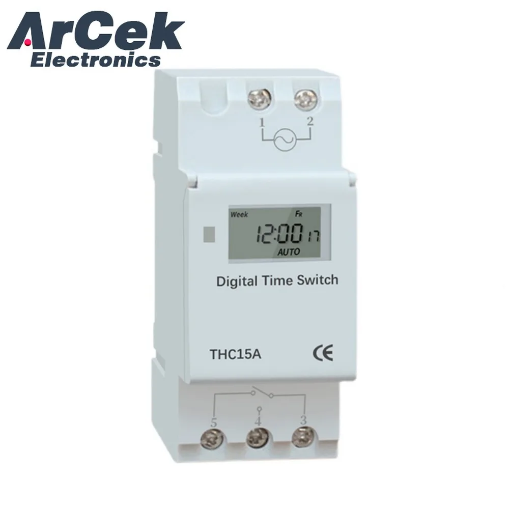 1 шт. THC15A ZYT15 YP15A программируемый цифровой таймер на Din-рейку реле времени 25 А 16 220 В