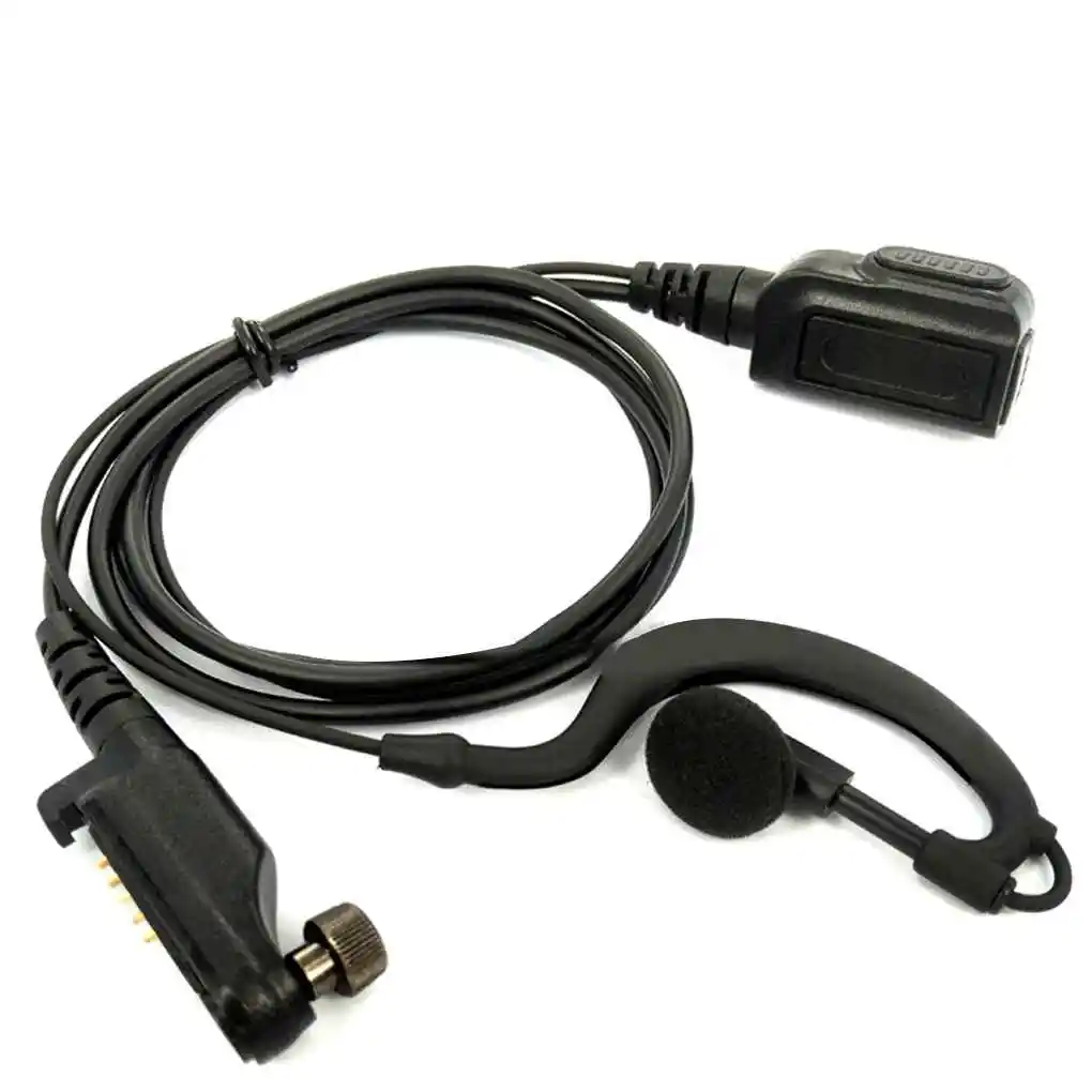 

Walkie Talkie Earphone PU Cable Headset Two-way Radio Earbud Replacing Parts Replacement for Hytera HYT PD600/PD602/PD602G