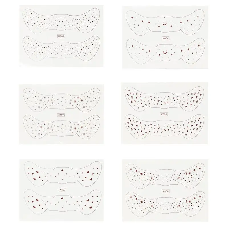 

Waterproof Freckles Sticker 6 Pieces Fake Face Freckles Sticker Temporary Freckles For Face Party Dancer Accessories Makeup