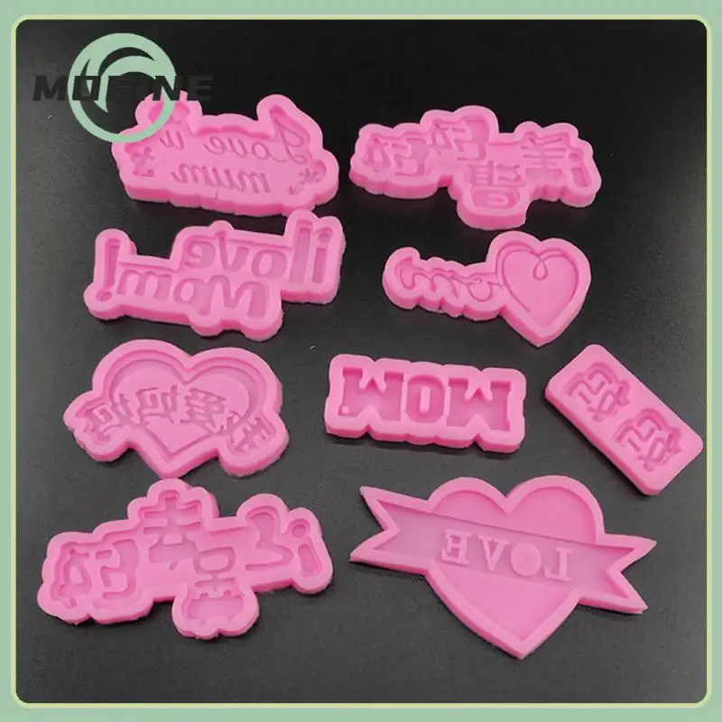 

Creative 3d Happy Mother Days Letters Resin Art Pendant 1 Pcs Ice Chocolate Mold Diy Craft Fondant Cake Decorating Tools Soft