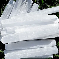 natural white selenite rough sticks minerals specimen point%ef%bc%8cnatural stone home decorated high quality stones sphere