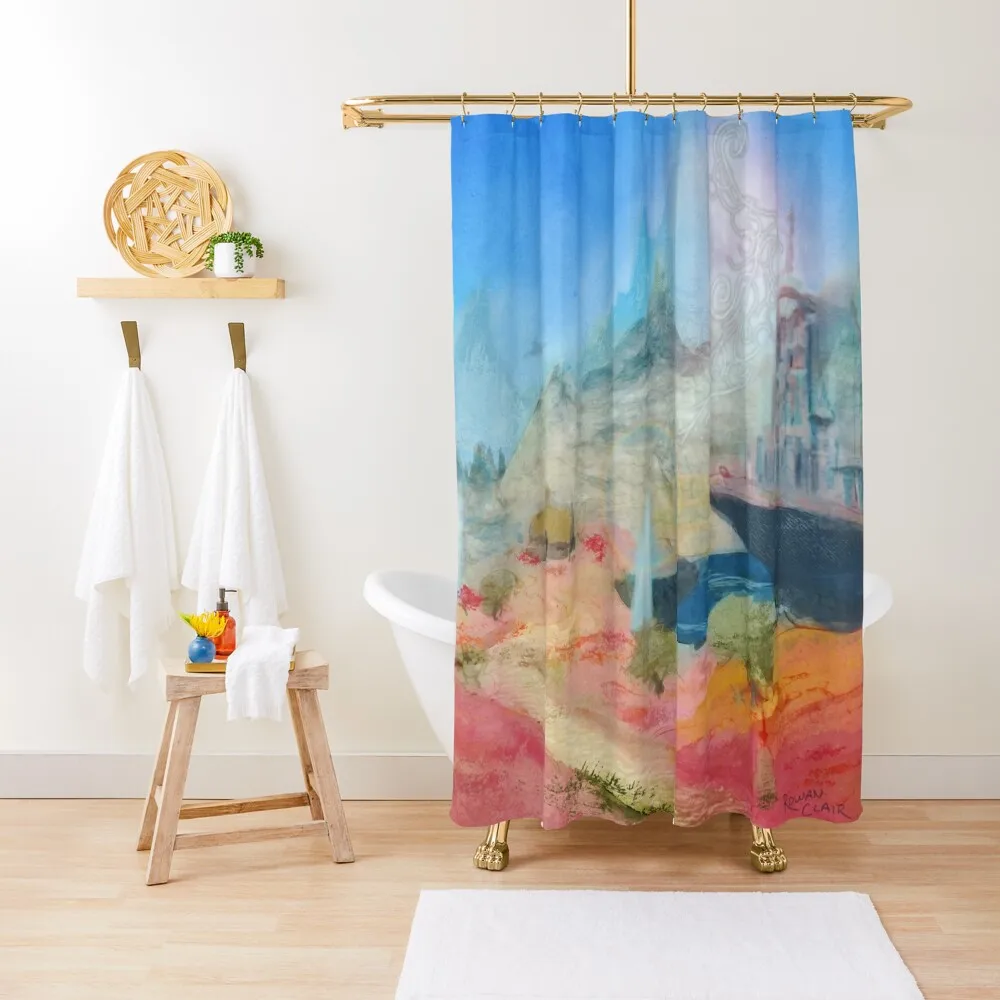 Il Mheg the Faerie Kingdom Набор занавесок для душа ванной комнаты Прозрачная занавеска в