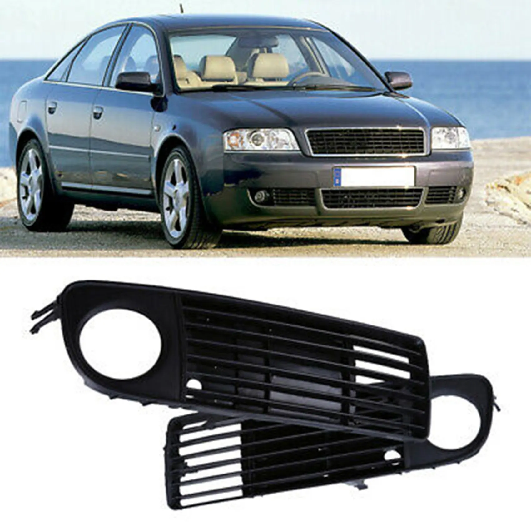 Передний бампер противотуманная рама нижняя решетка радиатора 4B0807682S 4B0807681S для