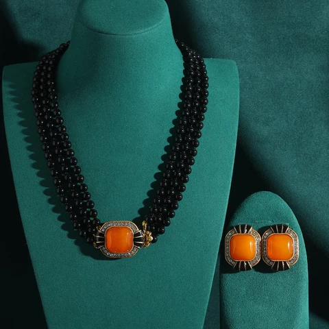 Набор украшений STALAIT из меди с камнями