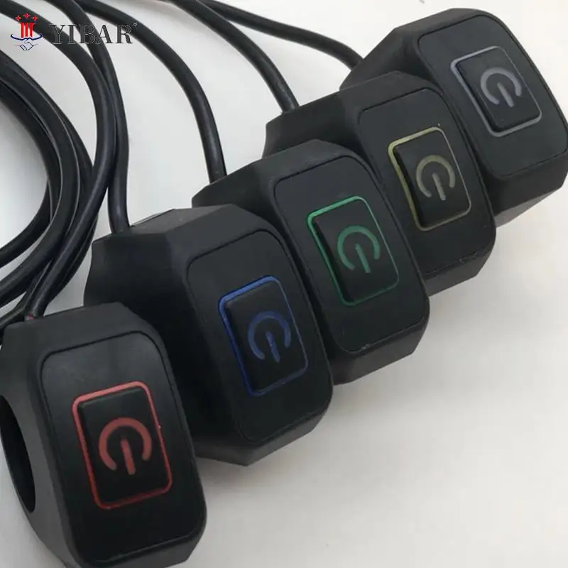 

22mm Motorcycle Handlebar Switch Momentry Buttton For Electric Control With LED