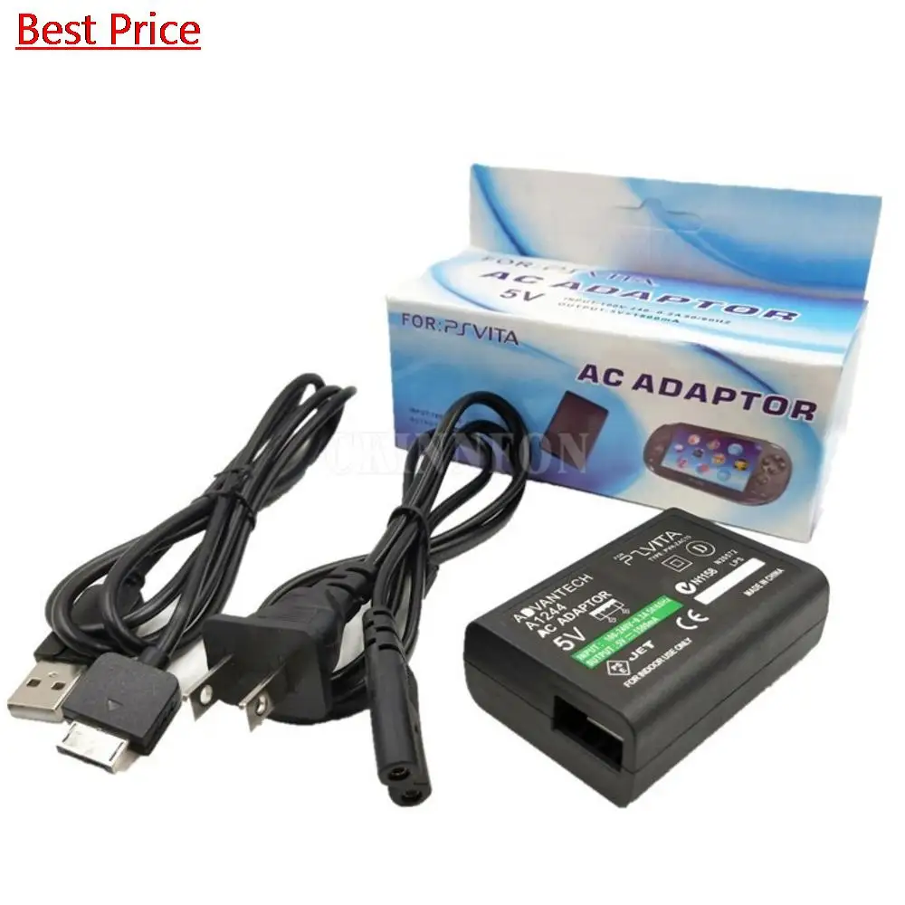 

100Pcs USB Data Charging Cable Home Wall Charger Power Supply AC Adapter For Sony PlayStation Psvita PS Vita PSV 1000